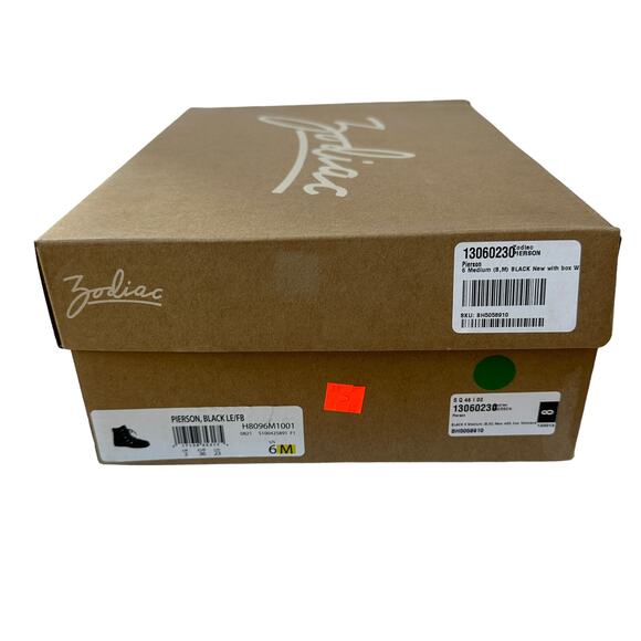 Zodiac Boots Pierson Black Suede Leather Hiking Boot Faux Fur Women's Size 6M - Picture 10 of 11